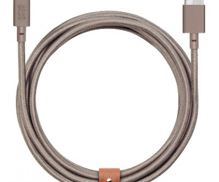 Кабель Native Union Belt Cable Lightning Medium Taupe
